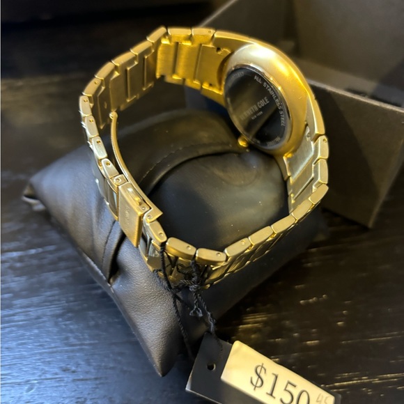 Kenneth Cole Men's New York 10027726 Gold Stainless-Steel Quartz Watch - Picture 4 of 5